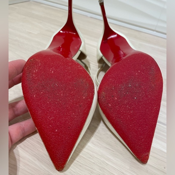 Christian Louboutin - white pumps - size 37 used once - Picture 5 of 13